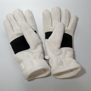 Thinsulate White and Black Gloves